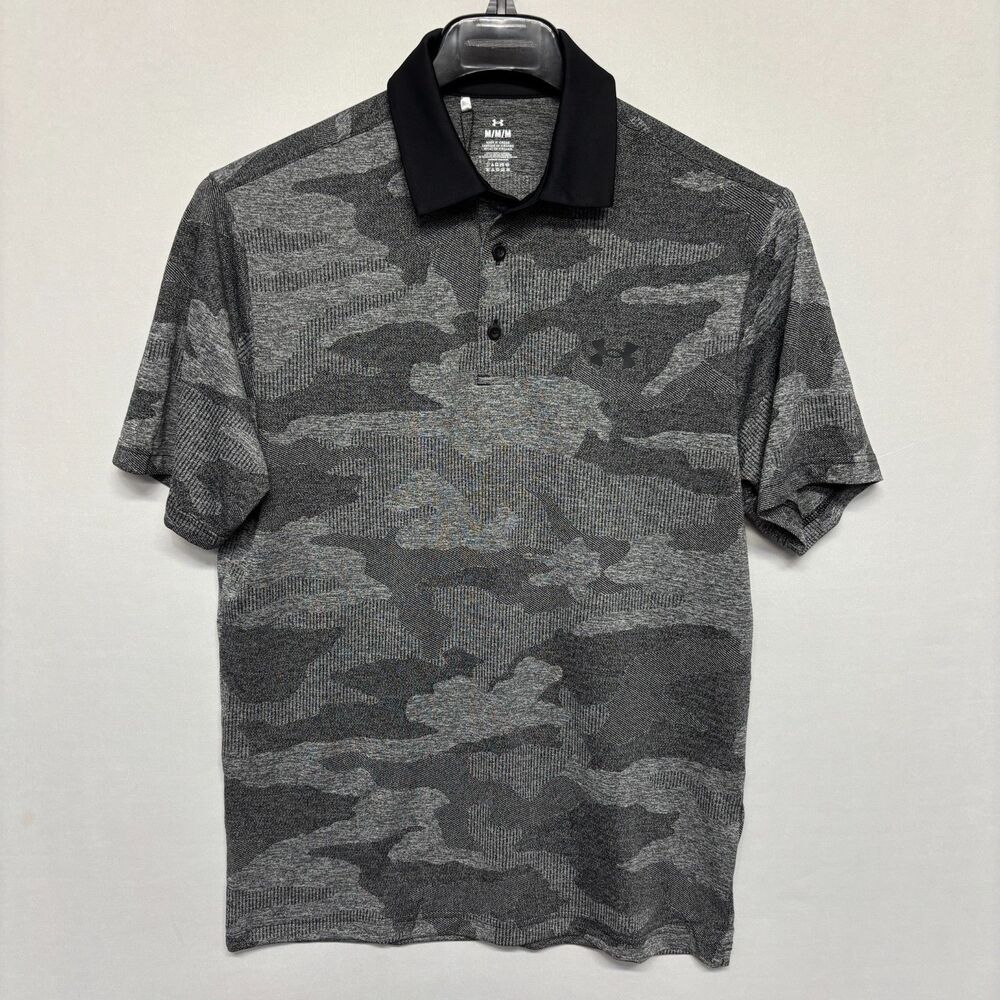 NWT Under Armour Men UA Playoff Camo Polo Shirt Size Medium SS2026 C137 -3